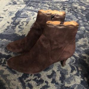Elie Tahari Valentina Suede Bootie